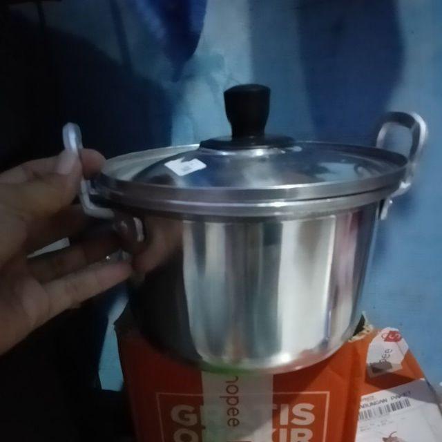 Panci Tutup Alumunium Ptl 16 / Panci Kuping / Panci Alumunium Tutup