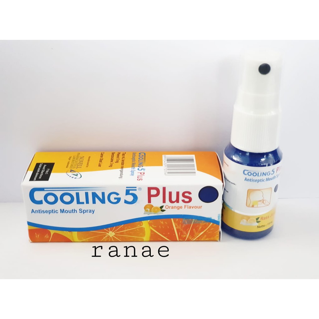 Cooling 5 Plus Orange - Obat Sariawan, Sakit Tenggorokan, Radang Gusi