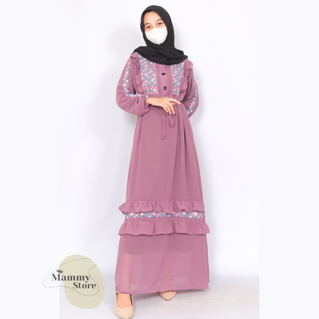 syifa maxi dress -fashion busana muslimah - raya series