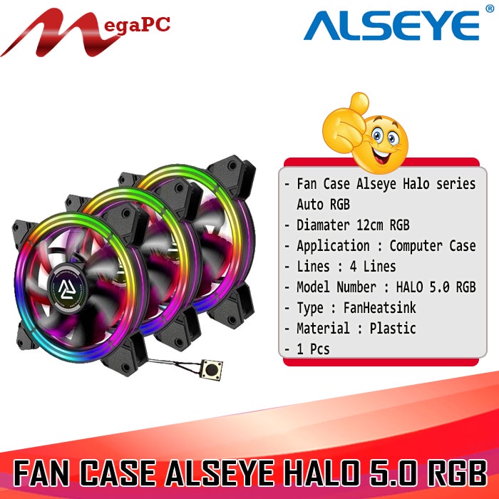 FAN Case ALSEYE Halo 5.0 Diamater 12cm RGB