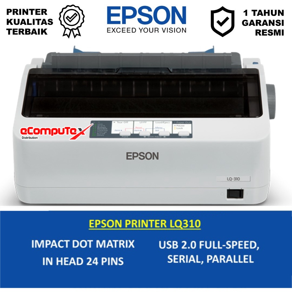 PRINTER EPSON LQ- 310 / PRINTER KASIR NOTA LQ310 DOT MATRIX - RESMI