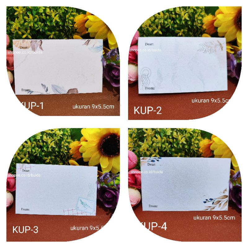 Kartu Ucapan Polos Kosong Blank Motif Shabby Natural label stiker Sticker Dekorasi hampers hiasan kado gift box hadiah greeting card hadiah