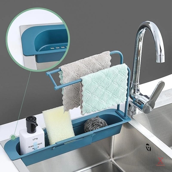 Rak sink adjuster lebih praktis &amp; hemat tempat