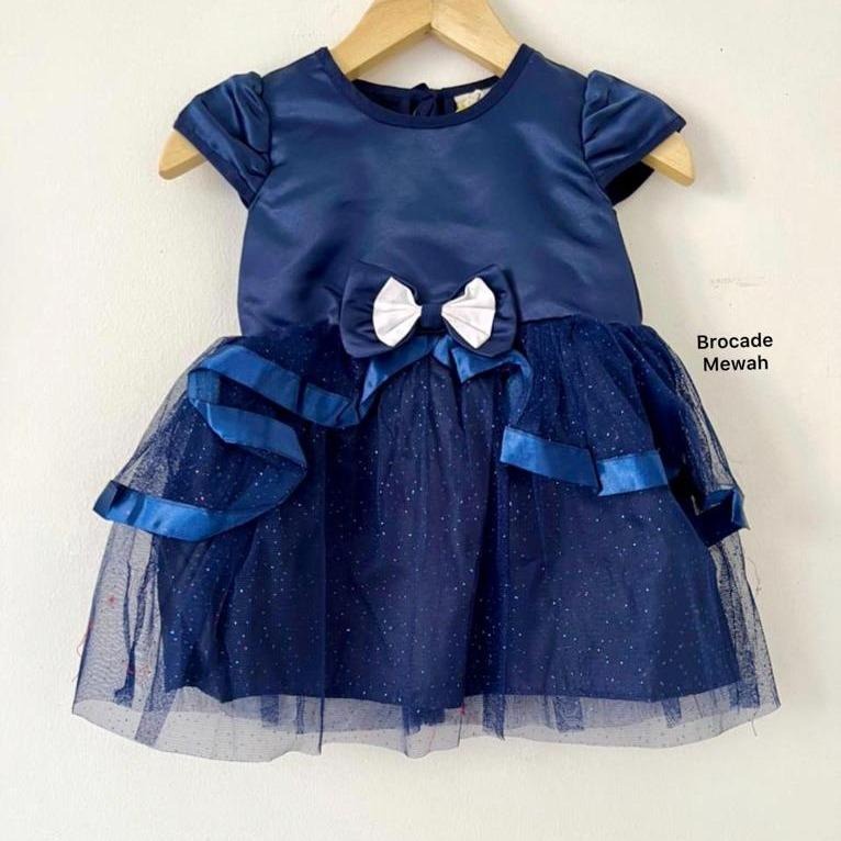 Dress Pesta Kondangan Ulang Tahun Mewah Lucu Bayi Anak Perempuan Cewek Terlaris Kode 22 Babeebabyshop