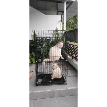 KANDANG KUCING.KELINCI.ANJING BESI LIPAT (KHUSUS GOSEND)-60x40x100
