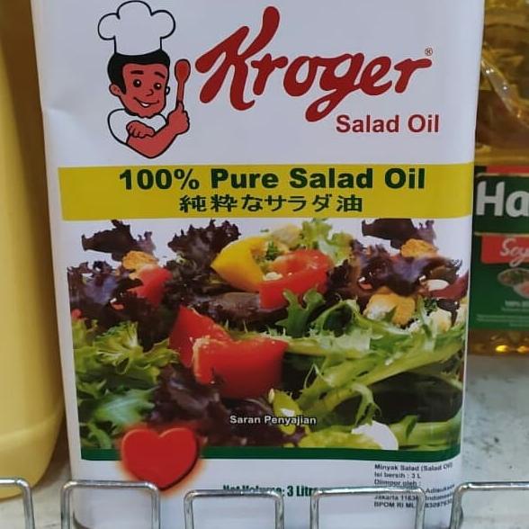 

BISA BAYAR DITEMPAT kroger pure salad oil 3L TERLARIS