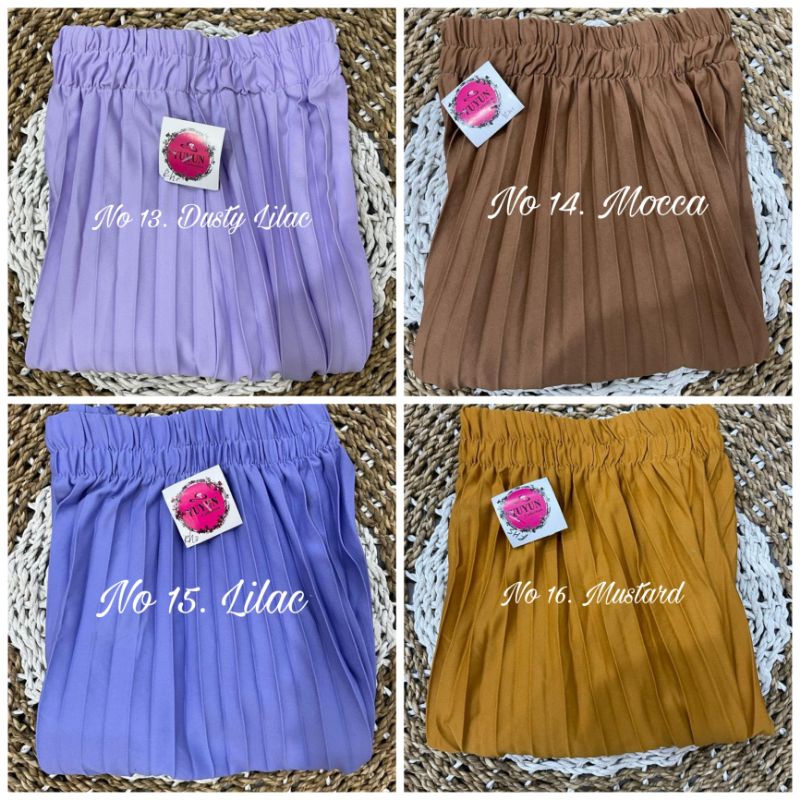 ROK PLISKET Premium Murah Rok Plisket Lipit Besar