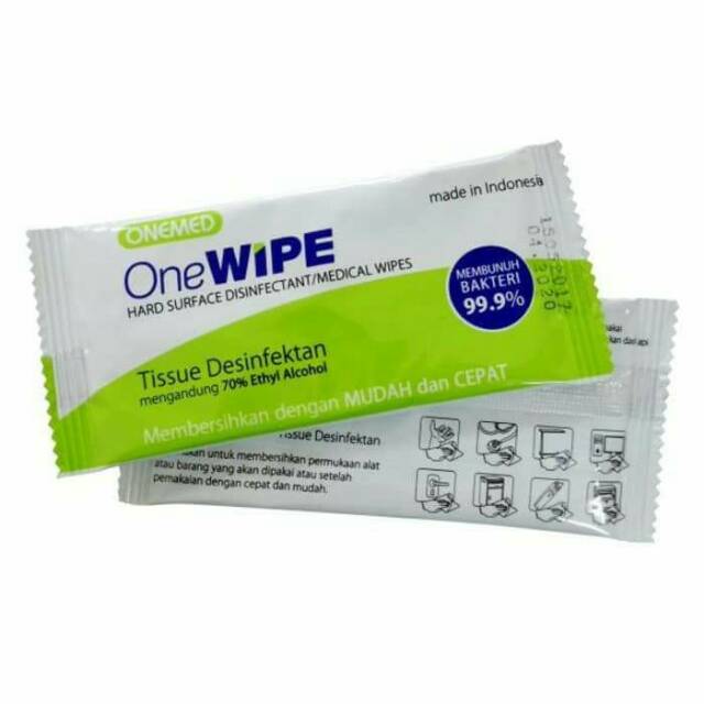 Tissue Desinfektan . OneWipe OneMed . Hand Surface Desinfectant . Medical Wipes