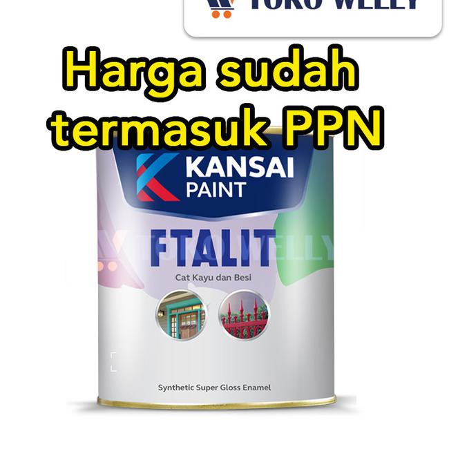 ➫ FTALIT GLOSS / CAT KAYU BESI HITAM & PUTIH 1 KG ◘