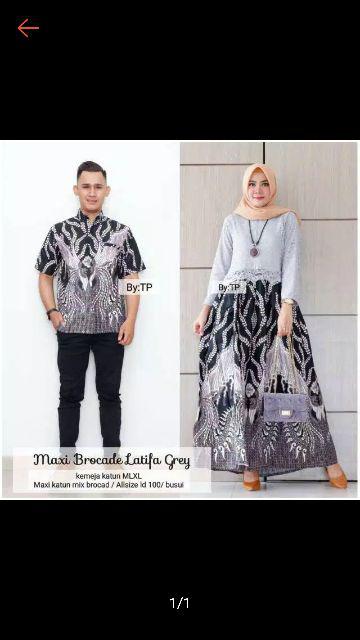Tasyananu_batik Couple Maxi Brokat Latifa
