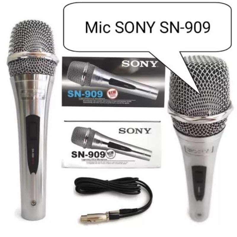 MIC KABEL SONY SN 909 KARAOKE MICROPHONEMicrophone SONY SN-909 New