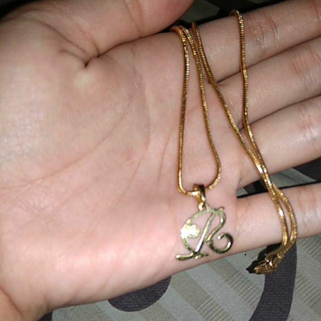 KALUNG TITANIUM ABJAD ANTI Karat AWET untuk Anak sampai 