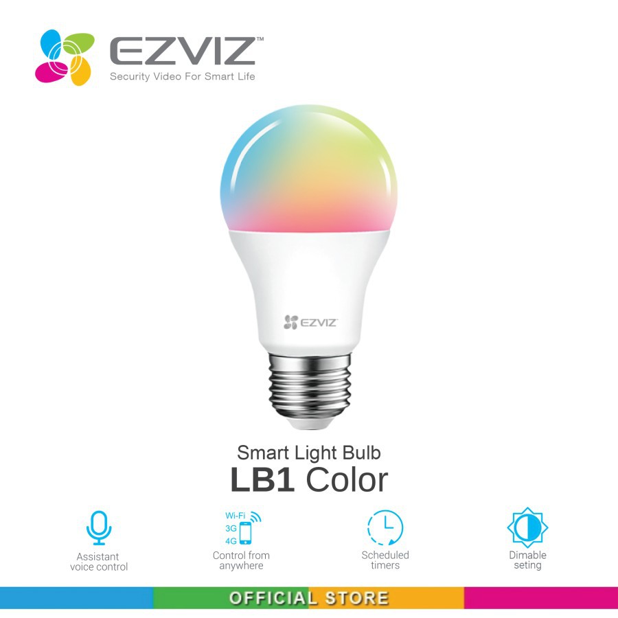 Dimmable LED Light Bulb Ezviz LB1 RGB Color Smart