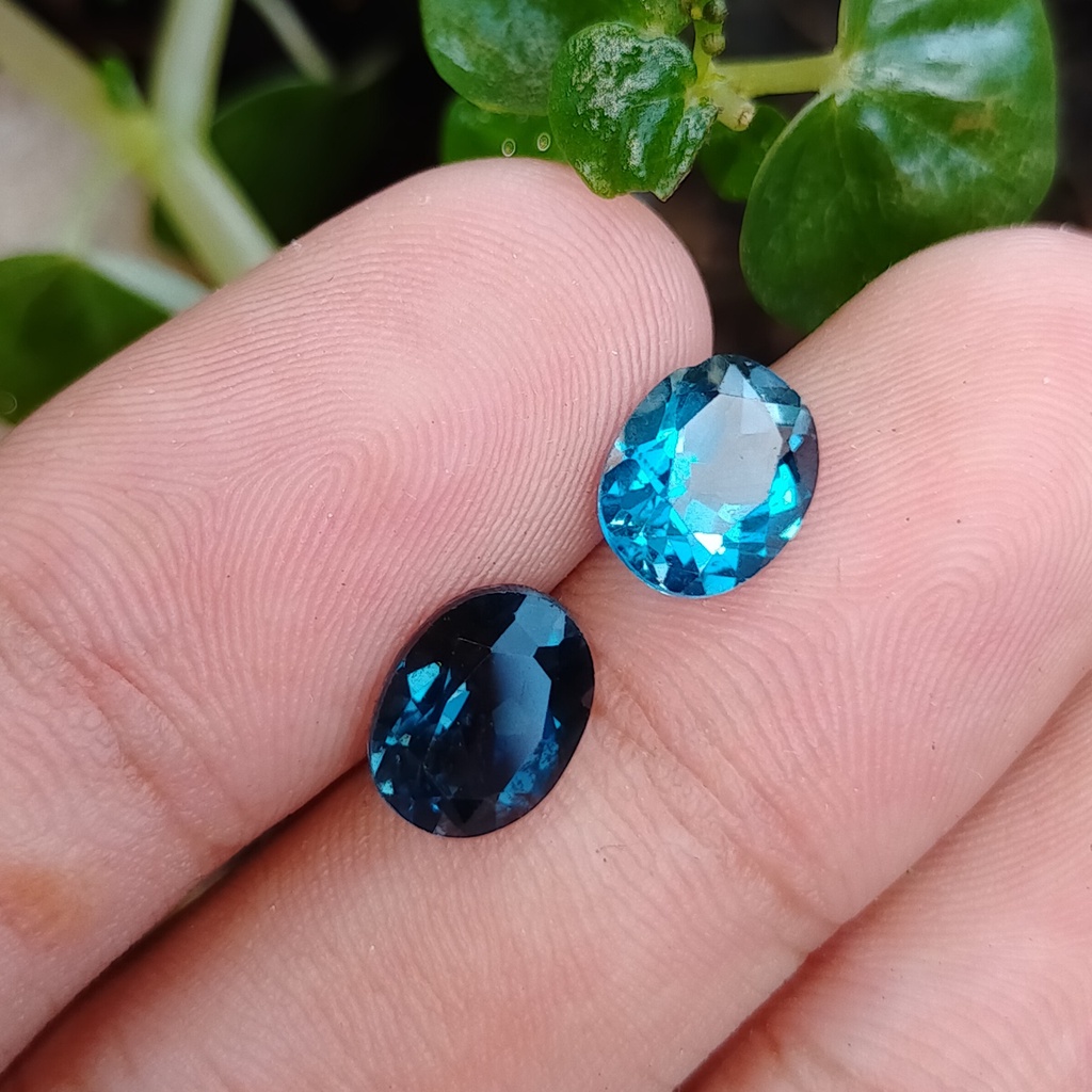batu blue topas asli permata biru london natural alam terjamin bkn ruby safir yakut bacan akik
