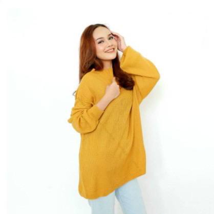 Belleza oultet baju rajut Cardigan rajut atasan wanita Bayoneta Sweater