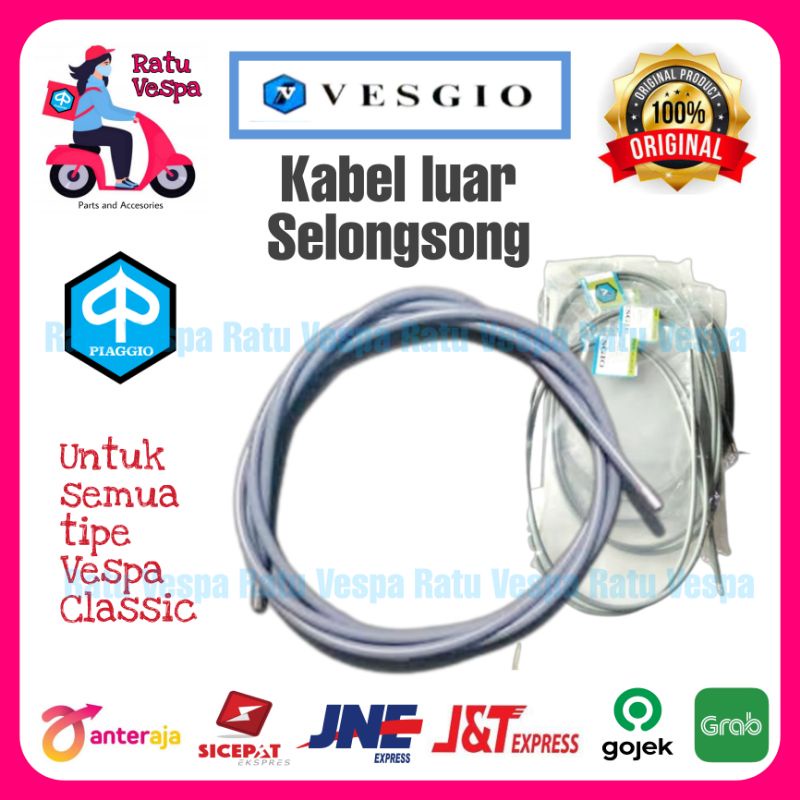 Kabel Luar Selongsong gigi,gas,rem,kopling Vespa VESGIO