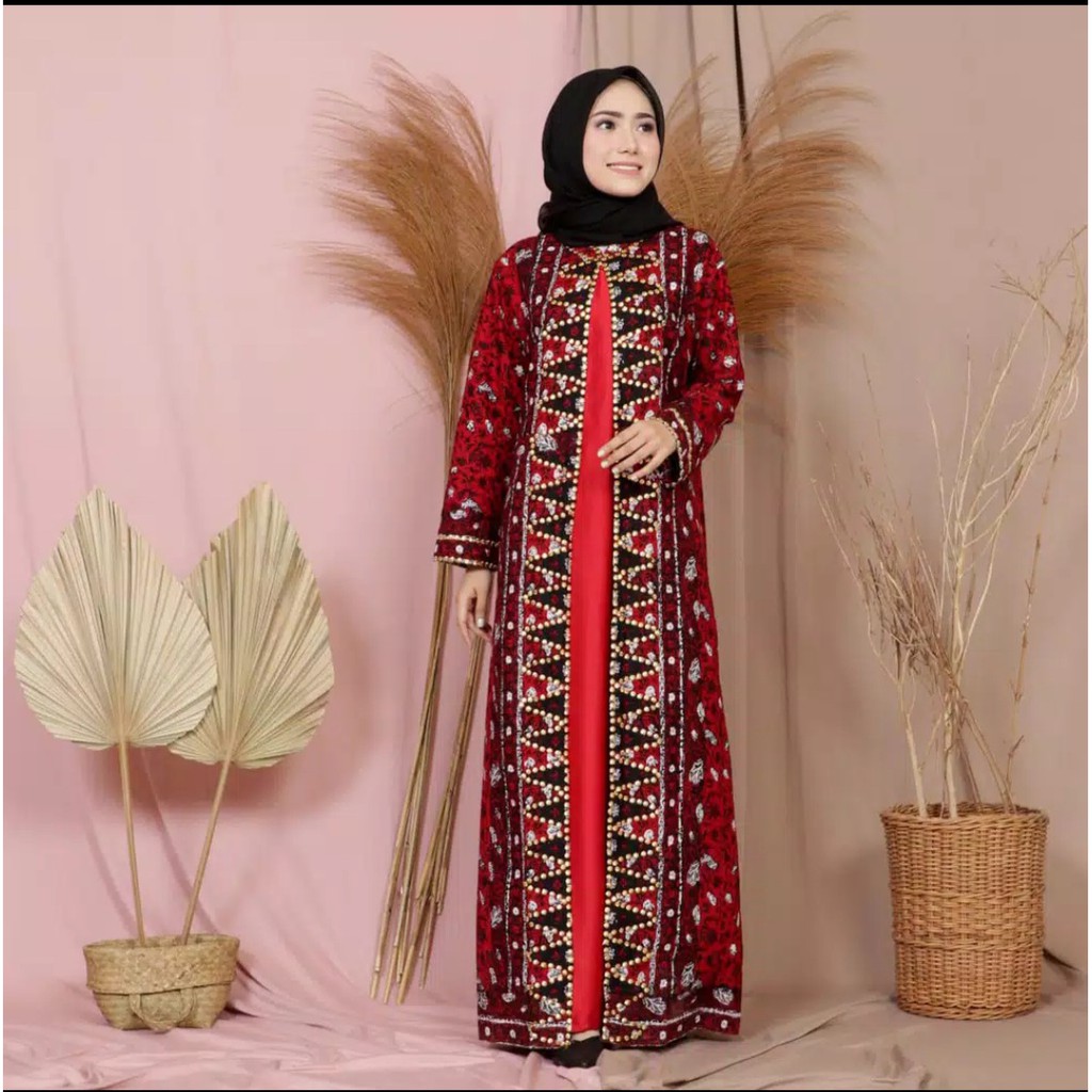 GAMIS BAHAN KATUN PRADA KOMBINASI MAXMARA FULL PAYET