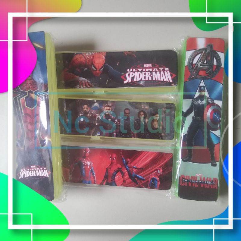 

Kotak Pensil | Pencil Case tempat Karakter Marvel Kapten Capten Amerika Kecil litte pony kuda Spongebob Boboi Boboiboy