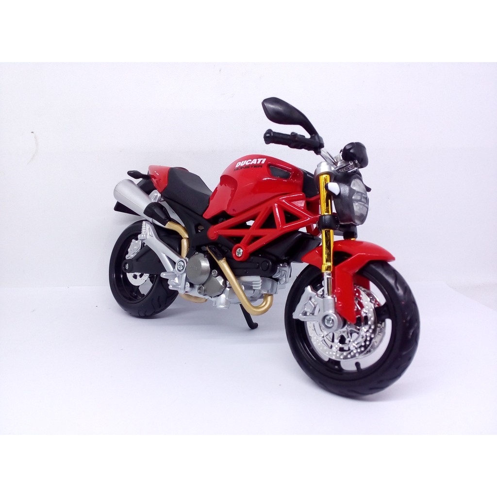 Diecast Miniatur Motor Sport - Moge Ducati Monster 696 Diecast Maisto Model motorcycle