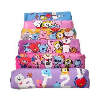 KOTAK PENSIL MOTIF BTS BT21 LUCU UNIK TEMPAT ALAT TULIS MURAH-BTS BT21