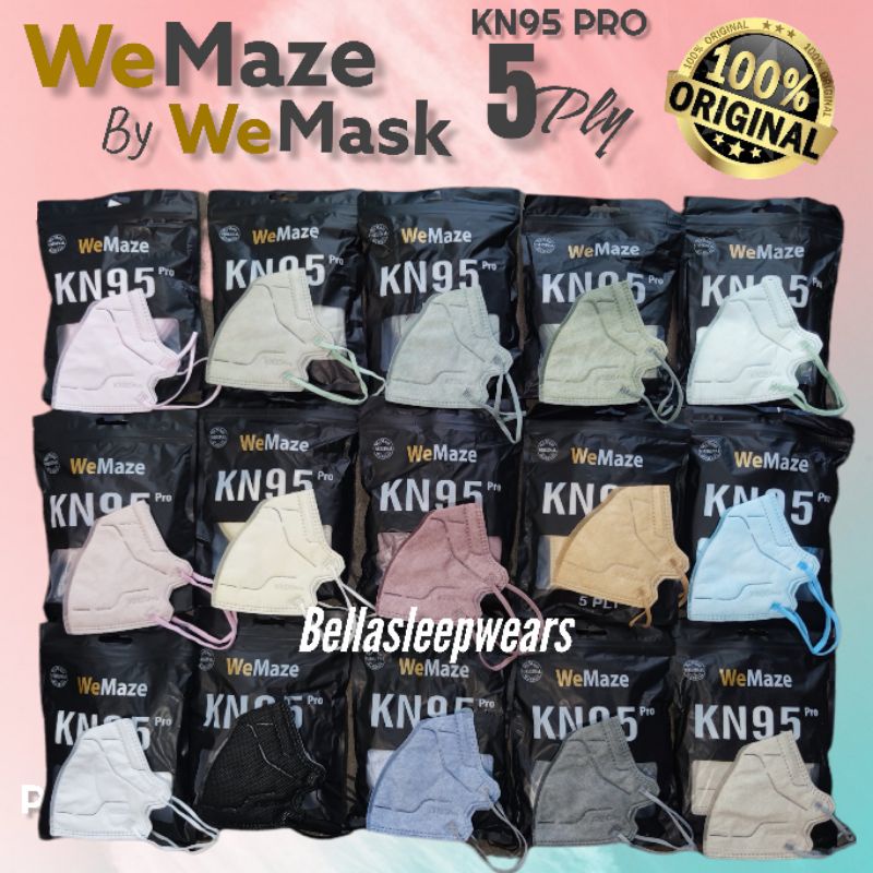 KN95 6PLY 5PLY PRO WEMAZE  RAVA 10 PC - MASKER KN95 WEMASK TALI SENADA FACE MASK PACK 10 PC