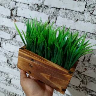 RUMPUT IMITASI PLASTIK POT KAYU BUNGA PLASTIK ARTIFICIAL RUMPUT IMITASI PLASTIK POT KAYU BUNGA PLASTIK ARTIFICIAL