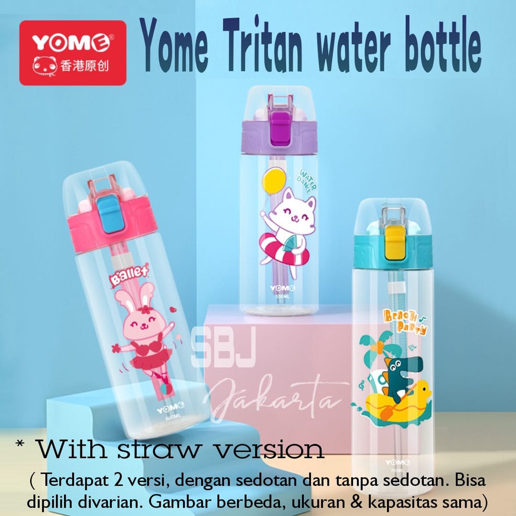 BOTOL MINUM ANAK TRITAN 100% BPA FREE SPORT EDITION YM-SBJ18A - 700ML YOME TRITAN