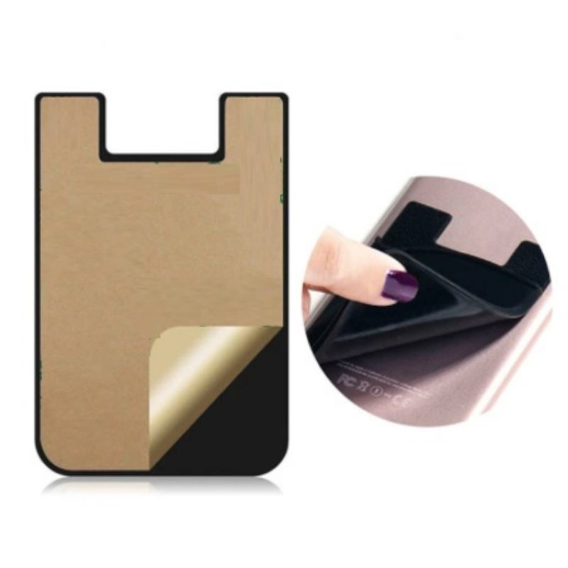 Sticky Card Holder Card Holder HP Tempel Taruh Kartu Uang Gurita Ms88