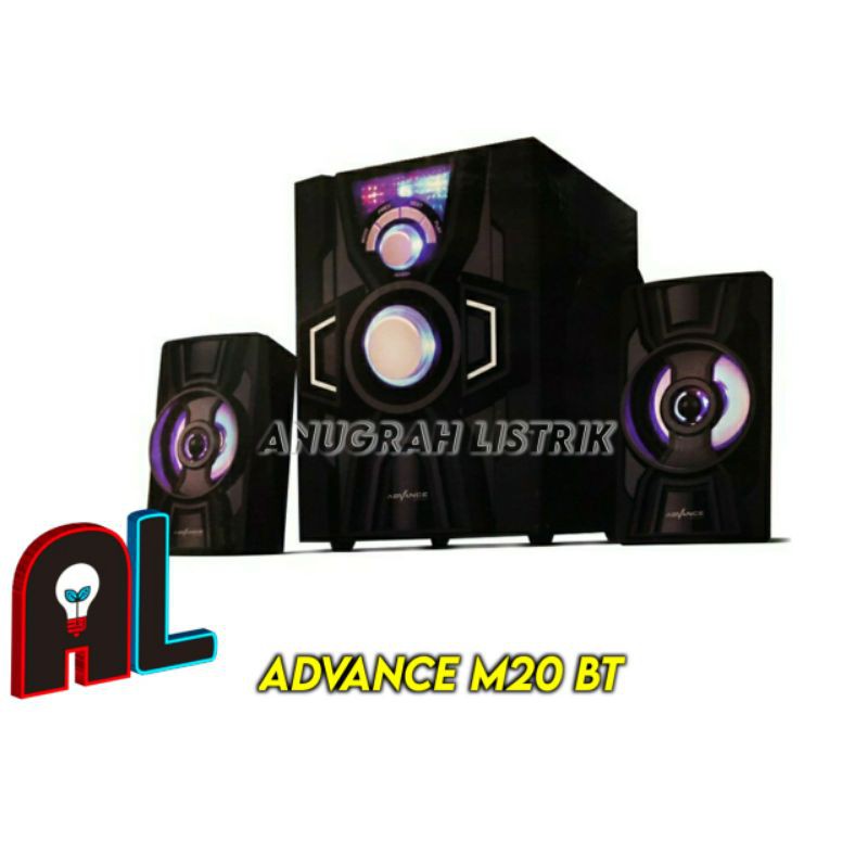ADVANCE Speaker Aktif Bluetooth M20BT Multimedia Subwoofer Radio FM