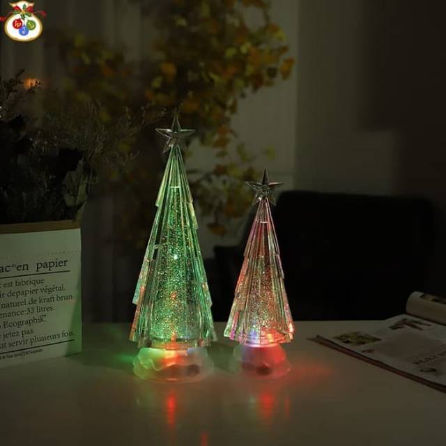 Lampu Natal Besar Gliter Led Christmas Tree 1856 Dekorasi Kado Natal