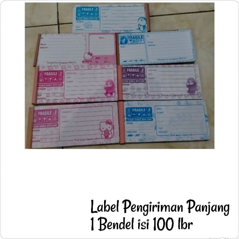 

Label pengiriman bentuk panjang murah untuk keperluan olshop