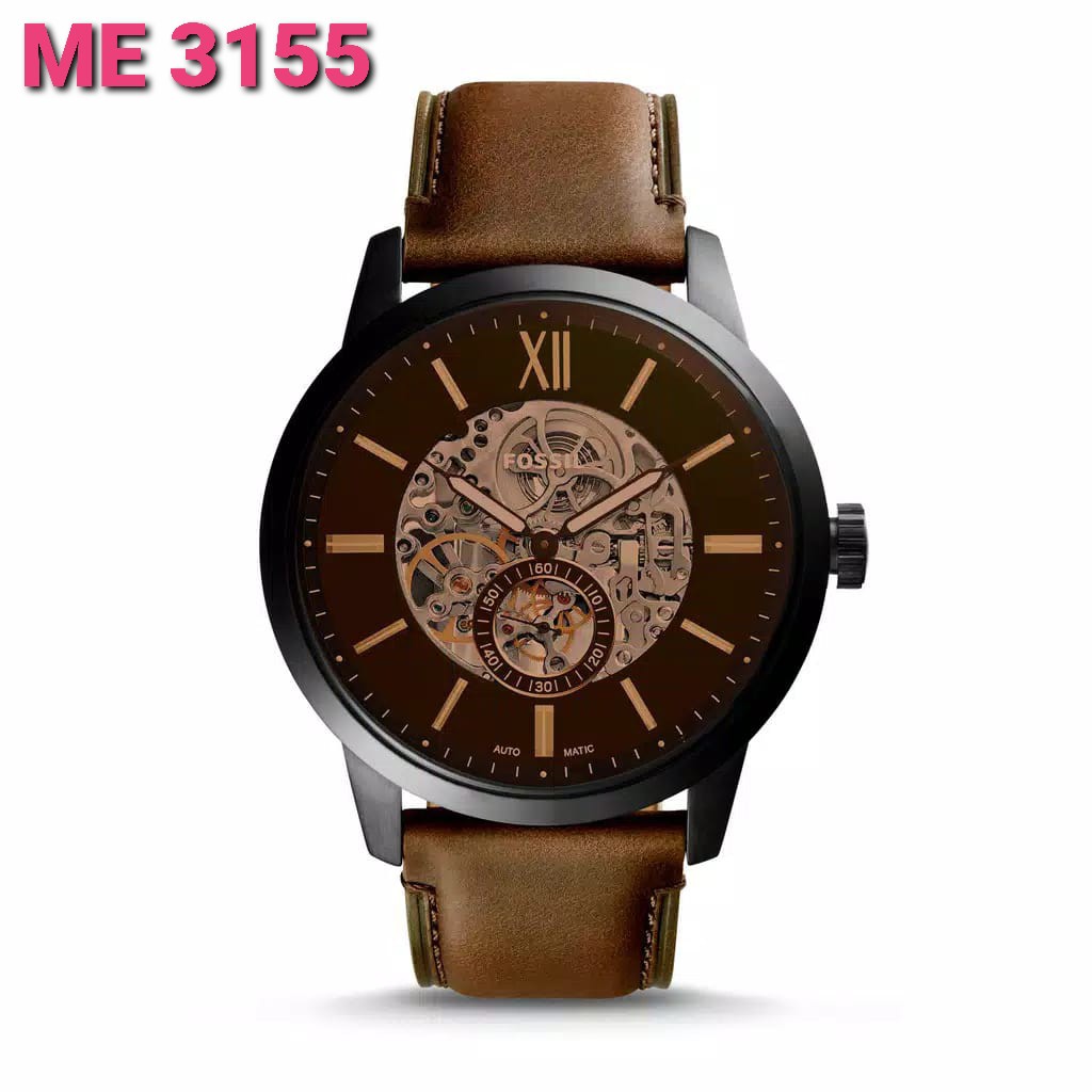 JAM TANGAN PRIA WANITA | RANTAI | KULIT | KARET | MURAH | PRIA FOSSIL [ ME 3155 ] AUTOMATIC STRAP KU