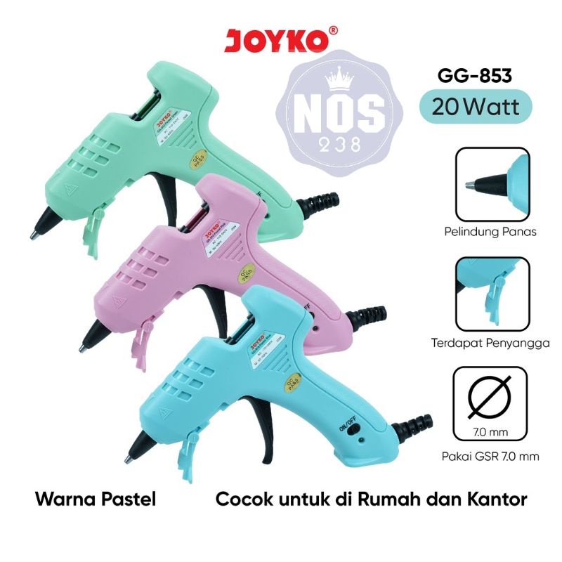 Glue Gun Lem Tembak Joyko GG-853 Pastel