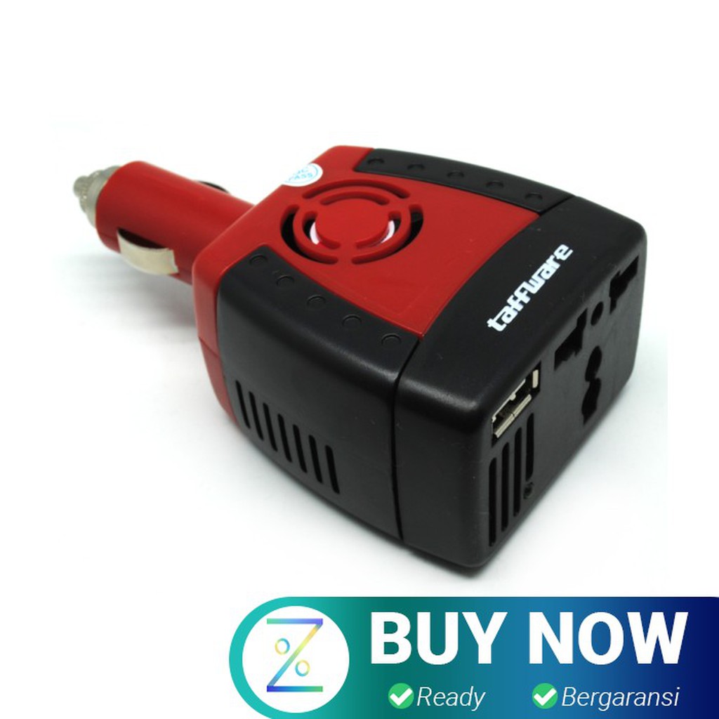 Taffware Power Car Inverter 150W 220V AC EU Plug 5V USB Charger - T150