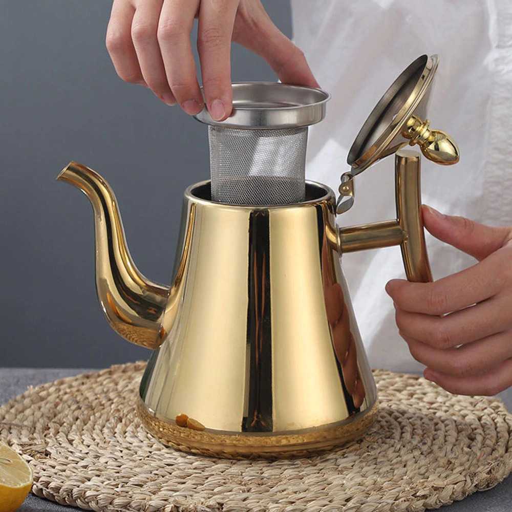 (BISA COD) RVOSTR Kashi Kettle Teko Air Teh Kopi Water Teapot 2.4L with Filter HS4015