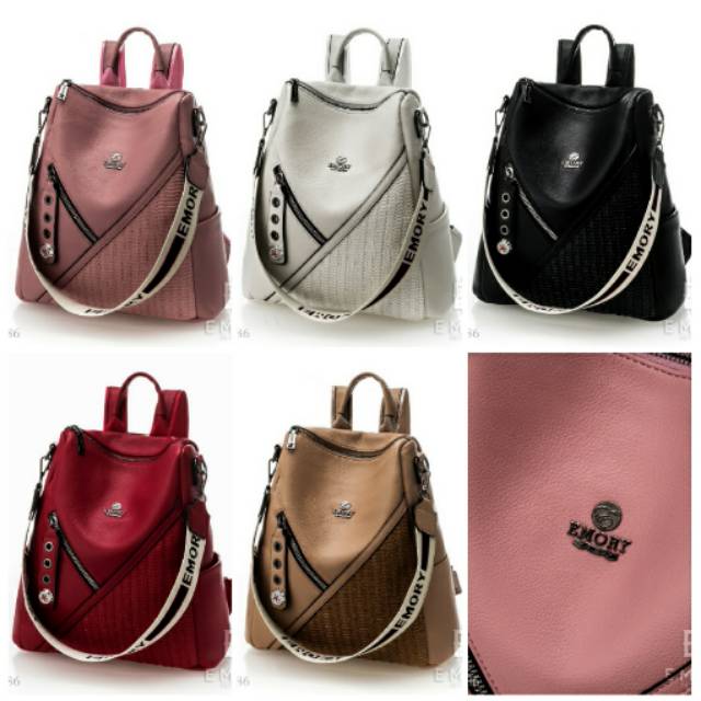 GIBD EMORY Sonya Series 03EMO 3286 MULTIFUNGSI TAS RANSEL WANITA IMPORT RANSEL SELEMPANG ORIGINAL