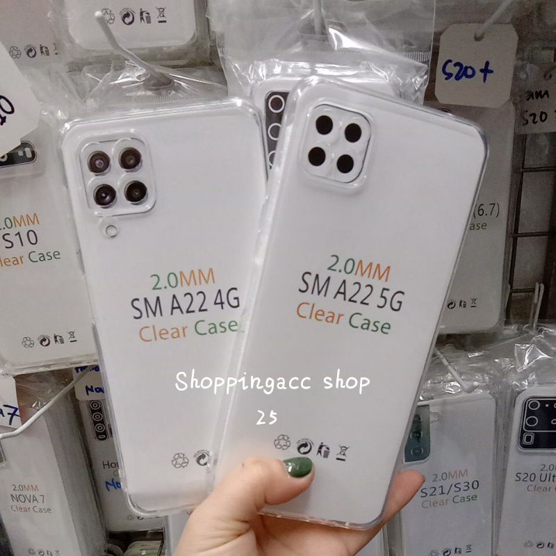 CLEAR CASE SAMSUNG A22 4G SILICONE CASE BENING TEBAL 2.0MM
