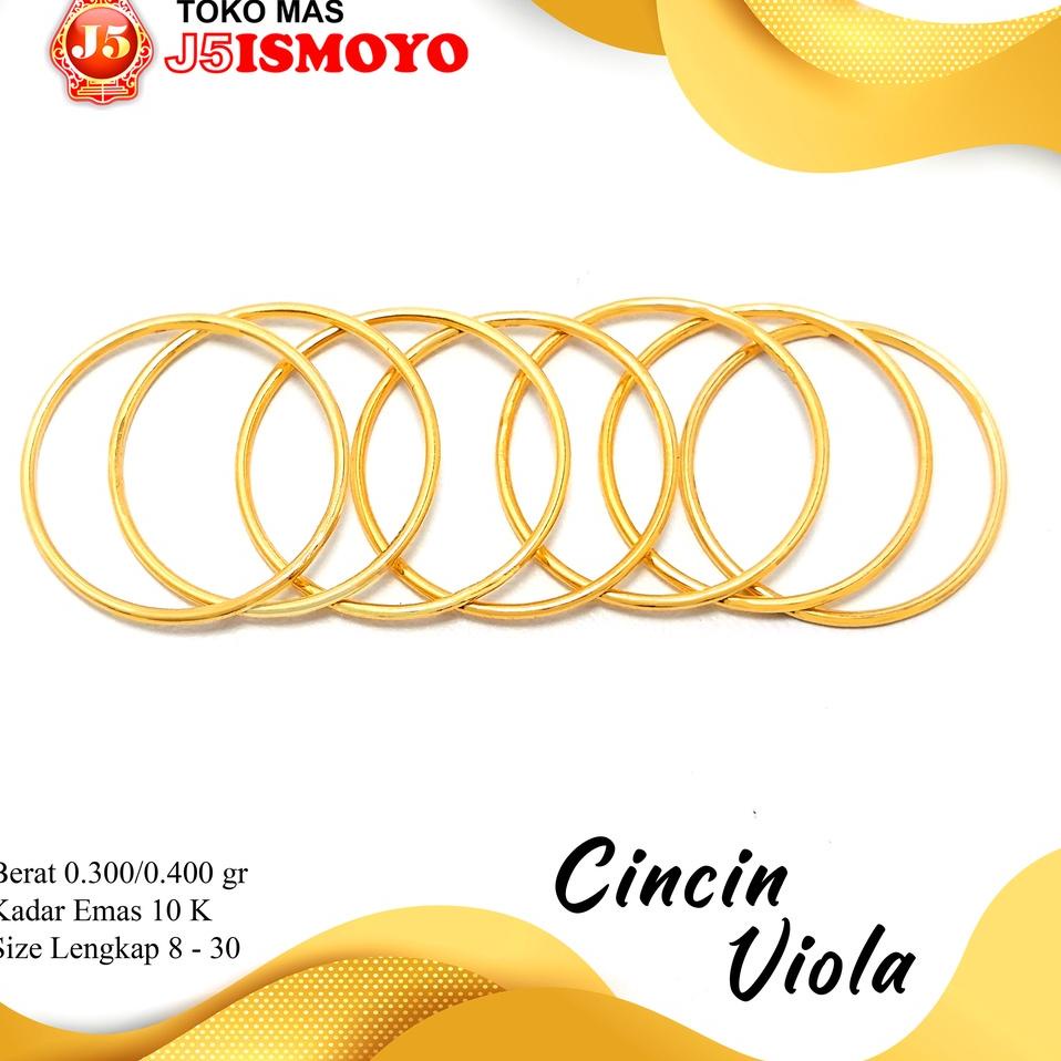 Cincin Emas Viola ModelJ5 Ismoyo "Bhs31au22ᶠ"