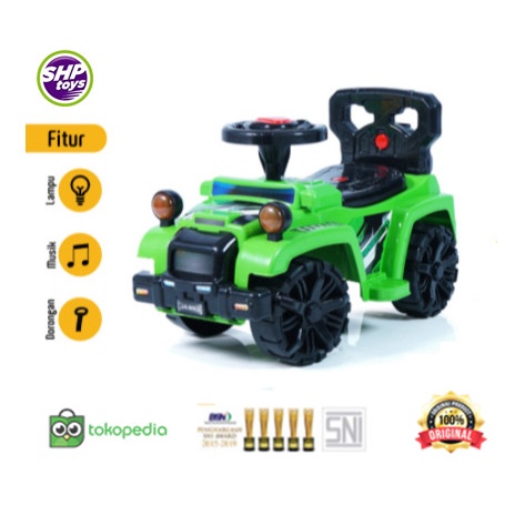 Mobilan Jeep Duduk Anak Mainan Anak Mobilan Dorong JA 653 - SHP Toys