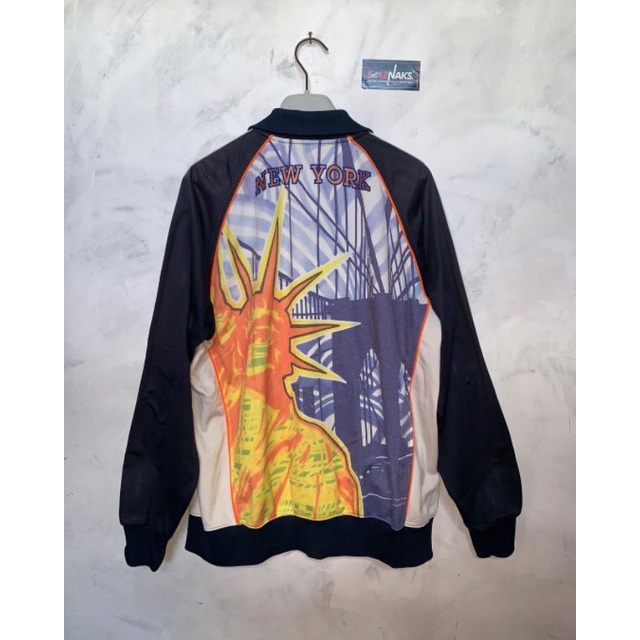 Tracktop adidas NYC New York fullprint rare second preloved thrift bekas vintage