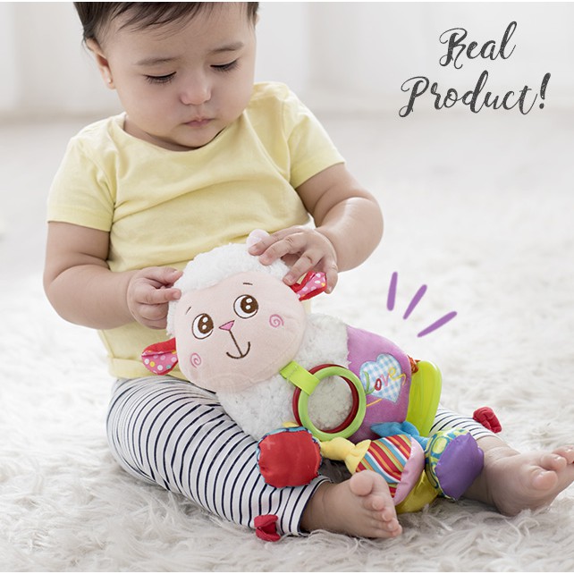 IMUNDEX boneka multifungsi / Teether gigitan / rattle / Kerincingan Mainan Bayi Anak Soft Toys-3