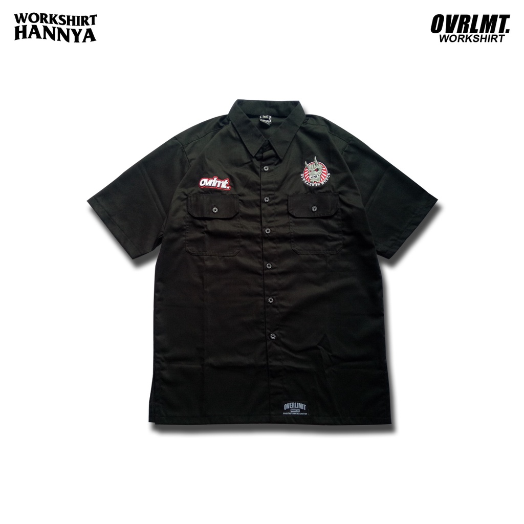 WORKSHIRT OVERLIMIT HANNYA WORK SHIRT KEMEJA BAJU KERJA DISTRO