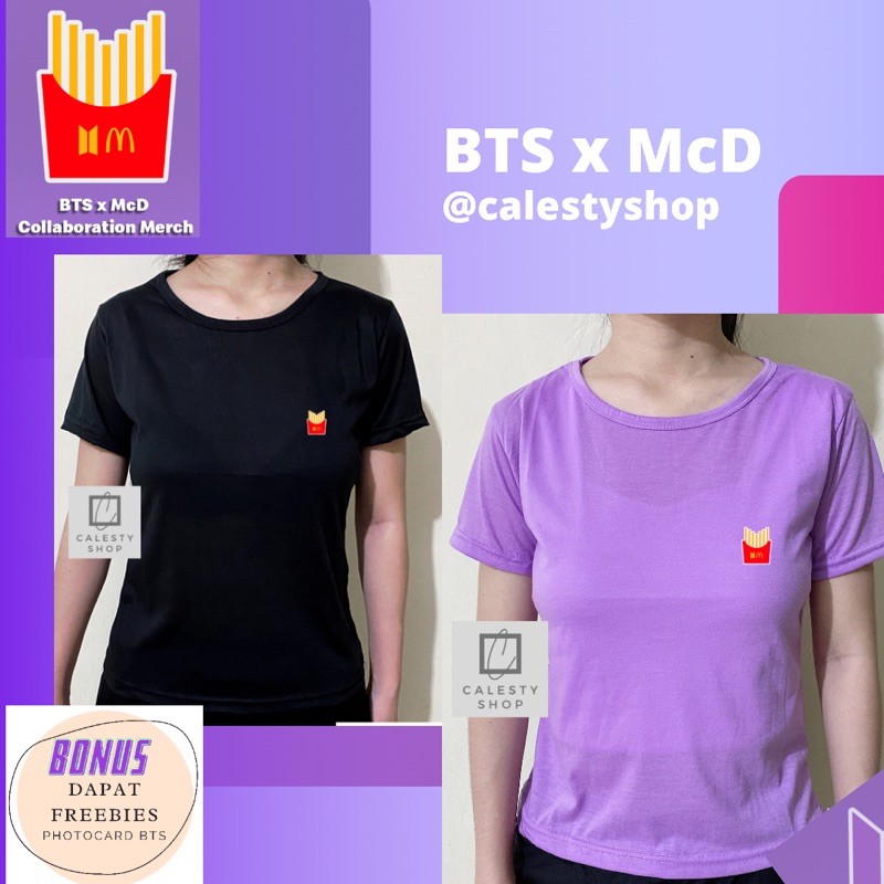 KAOS BTS x MCD, BTS X McD Merchandise, TSHIRT BTS / Mcd BTS