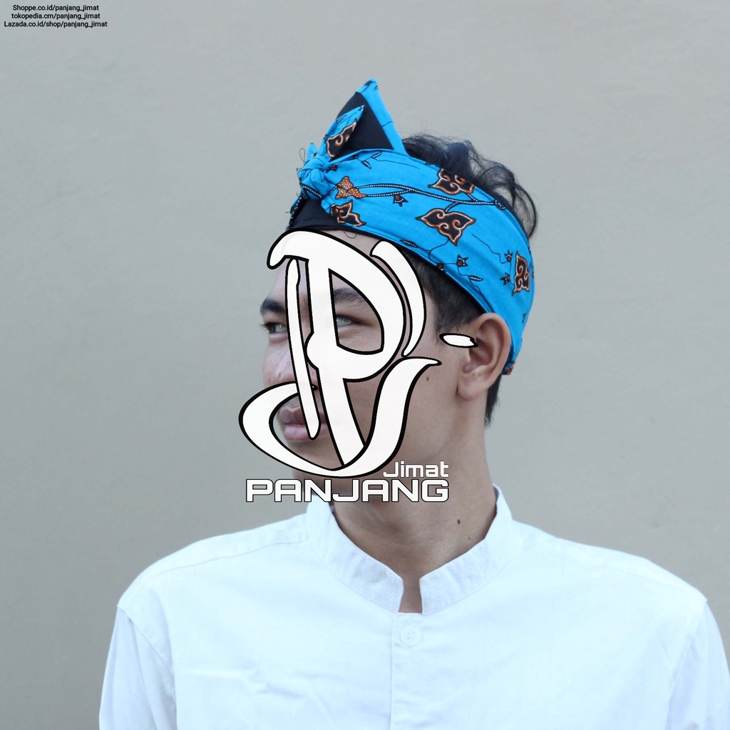 Iket Blangkon Sunda Bolong Batik Motif Cirebonan