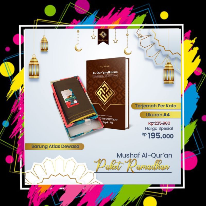AL QURAN KING SALMAN (ukuran A4) AL QURAN TERJEMAH AL QURAN TAJWID AL QURAN BESAR