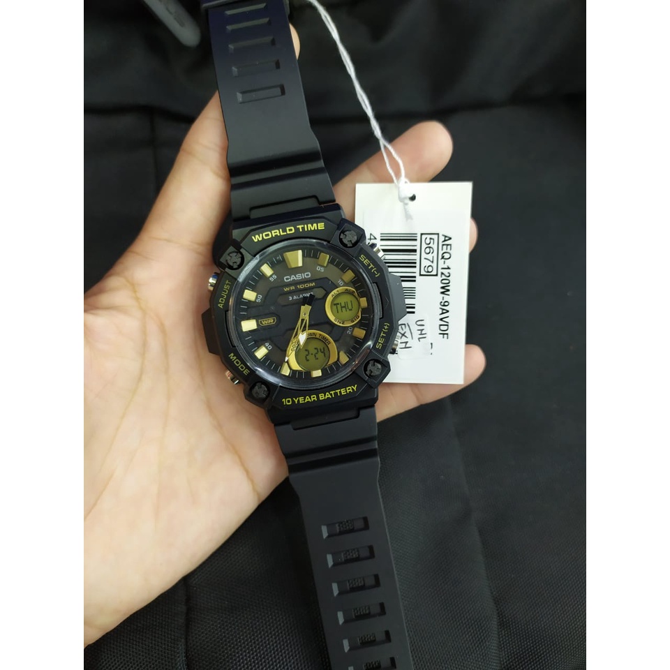 Jam Tangan Casio General AEQ-120W/ AEQ-120W-1AVDF/AEQ-120W-2AVDF/ AEQ-120W-9AVDF Original