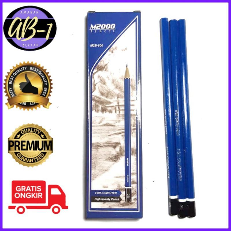 

12 PCS PENSIL 2B KOMPUTER M2000/MONTANA HARGA GROSIR MURAH