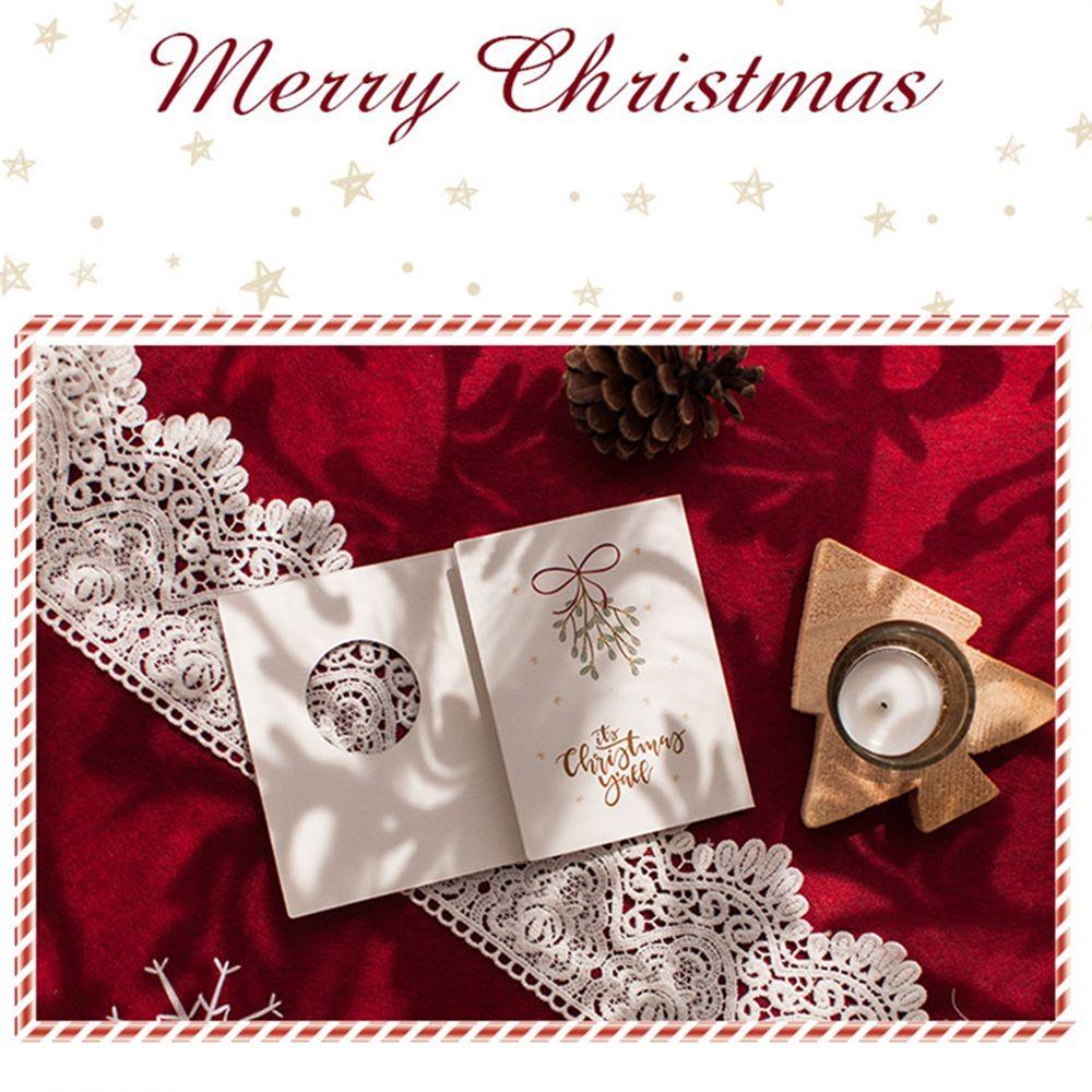 R-flower Christmas Greeting Card Kartu Tahun Baru Dengan Amplop Wishes Card Kartu Ucapan Harapan