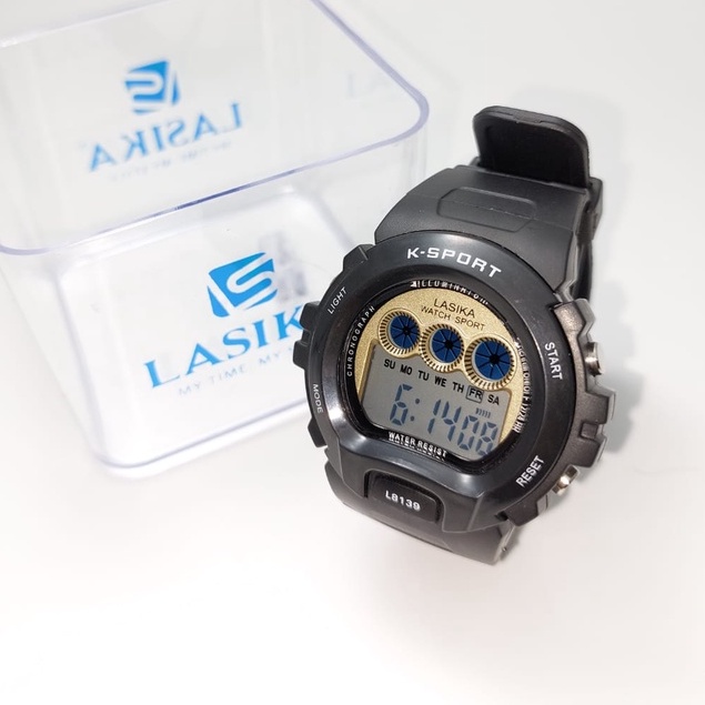 TERMURAH !! Jam Tangan Digital Lasika Type 8139 UNISEX Water Resist Free Box