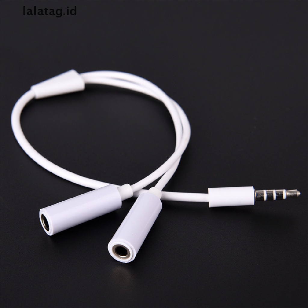 (Flyag) Kabel Adapter Splitter Audio AUX 3.5mm Male Ke Female Untuk Earphone / Headphone